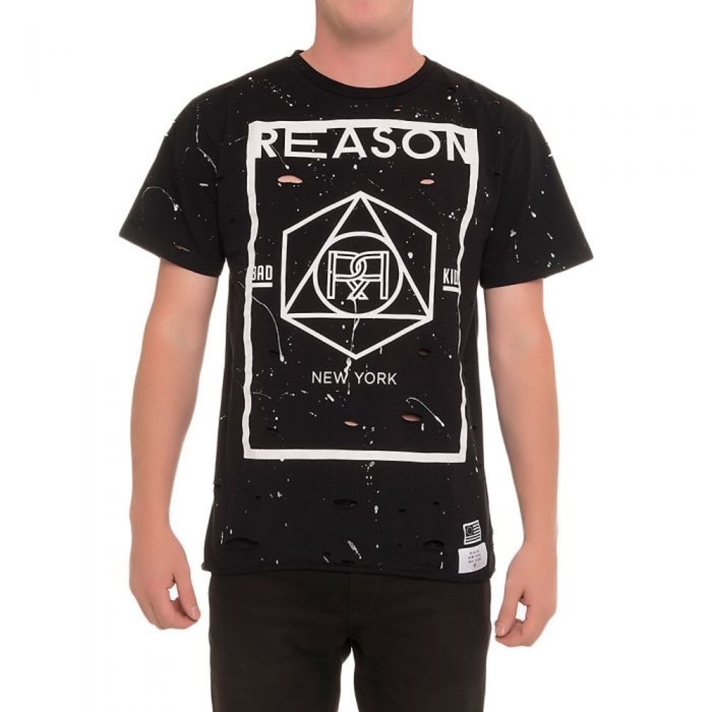 Reason Clothing ~ Men's Kingston Destroy Tee Black